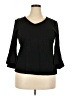 rsvp by TALBOTS Black 3/4 Sleeve Top Size XL - photo 1