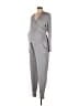 Seraphine Metallic Gray Jumpsuit Size Lg Maternity - photo 1
