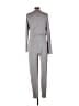 Seraphine Metallic Gray Jumpsuit Size Lg Maternity - photo 2