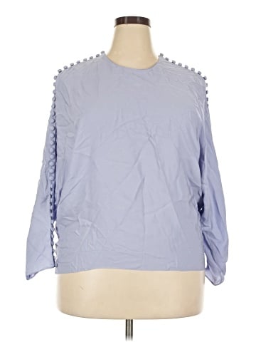 Lafayette 148 New York 3/4 Sleeve Silk Top (view 1)