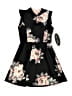 Ava & Yelly Floral Black Dress Size 10 - photo 1
