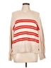 Marled Stripes Tan Pullover Sweater Size L - photo 1