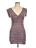 One Step Up 100% Polyester Burgundy Short Sleeve Top Size L - photo 1