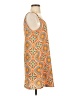 Bebop 100% Polyester Print Orange Casual Dress Size S - photo 4