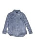 Ralph Lauren Checkered-gingham Blue Long Sleeve Button-Down Shirt Size 4 - photo 1