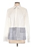 Carlisle Color Block White Long Sleeve Blouse Size 10 - photo 1
