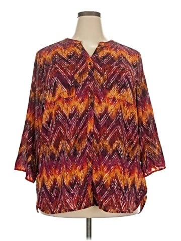 Faded Glory 3/4 Sleeve Blouse (view 1)