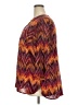 Faded Glory Chevron-herringbone Burgundy 3/4 Sleeve Blouse Size 2X - photo 5