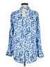 Alexander Jordan Floral Blue Long Sleeve Blouse Size M - photo 2