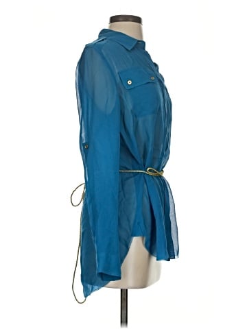 Etcetera 3/4 Sleeve Silk Top (view 1)