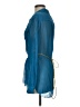 Etcetera 100% Silk Blue 3/4 Sleeve Silk Top Size 4 - photo 2