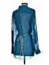 Etcetera 100% Silk Blue 3/4 Sleeve Silk Top Size 4 - photo 4