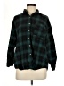 Love Notes Plaid Green Long Sleeve Blouse Size M - photo 1