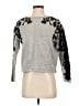 Zara W&B Collection Floral Gray Pullover Sweater Size S - photo 1