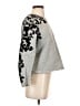 Zara W&B Collection Floral Gray Pullover Sweater Size S - photo 4