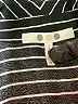 Three Dots 100% Viscose Stripes Black Long Sleeve Blouse Size M - photo 7