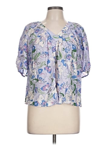 Ann Taylor Factory Short Sleeve Blouse (view 1)