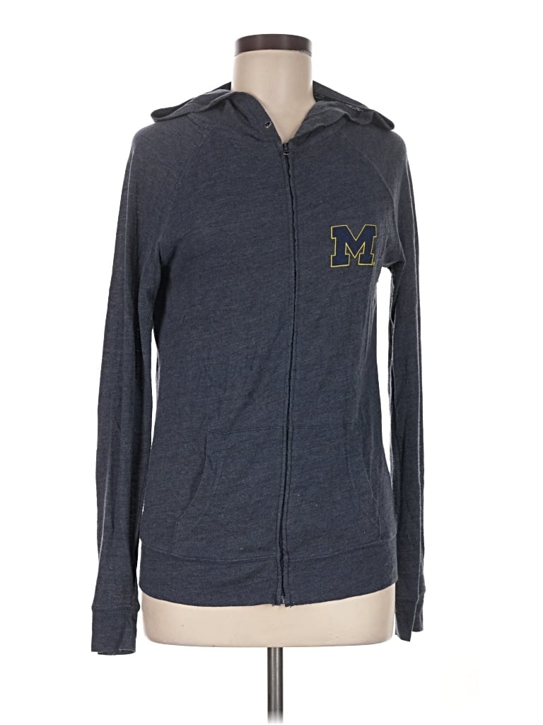Pre-owned Jansport Zip Up Hoodie In Blue