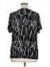 Apt. 9 Black Short Sleeve Blouse Size 1X - photo 2