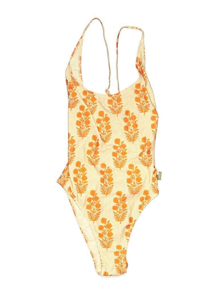 Jcrew One Piece Swimsuit In Orange
