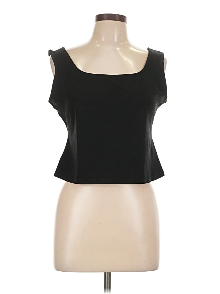 Pre-owned Louna Sleeveless Top Black Sweetheart Neckline Tops