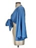 VICI Blue 3/4 Sleeve Blouse Size S - photo 5