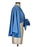 VICI Blue 3/4 Sleeve Blouse Size S - photo 4