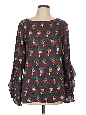 Lafayette 148 New York 3/4 Sleeve Silk Top (view 1)