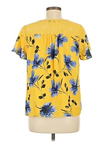 Skies Are Blue Short Sleeve Blouse (view 2)