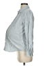 Isabel by Ingrid + Isabel Stripes Blue 3/4 Sleeve Button-Down Shirt Size XS - photo 5