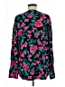Talbots Outlet Floral Teal Long Sleeve Blouse Size M - photo 2