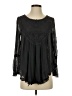 Ultra Pink Black Long Sleeve Blouse Size S - photo 1