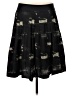 DKNY 100% Silk Black Silk Skirt Size 8 - photo 1