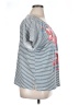 Cathy Daniels Blue Short Sleeve Top Size 1X - photo 4