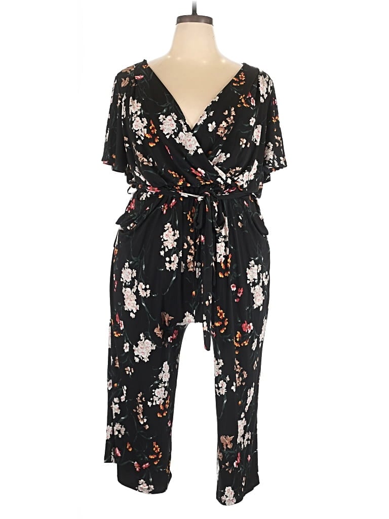 Pre-owned Kaileigh Jumpsuit In Black