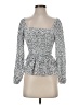 Altar'd State Silver Long Sleeve Blouse Size S - photo 1