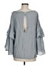 Wishlist Apparel 100% Polyester Gray 3/4 Sleeve Blouse Size M - photo 2