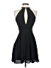 Express 100% Polyester Solid Black Cocktail Dress Size 0 - photo 2