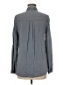 Express 100% Rayon Gray Long Sleeve Button-Down Shirt Size M - photo 2