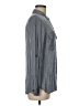 Express 100% Rayon Gray Long Sleeve Button-Down Shirt Size M - photo 4