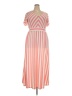 Lane Bryant Stripes Pink Casual Dress Size 18 - 20 Plus - photo 1