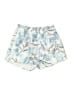 American Threads 100% Polyester Floral Ivory Shorts Size M - photo 1