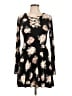 J for Justify Floral Black Casual Dress Size L - photo 1