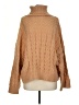 Mud Pie 100% Polyester Solid Tan Turtleneck Sweater Size Sm - Med - photo 1