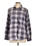 Royal Robbins 100% Polyester Plaid Gray Long Sleeve Blouse Size L - photo 1