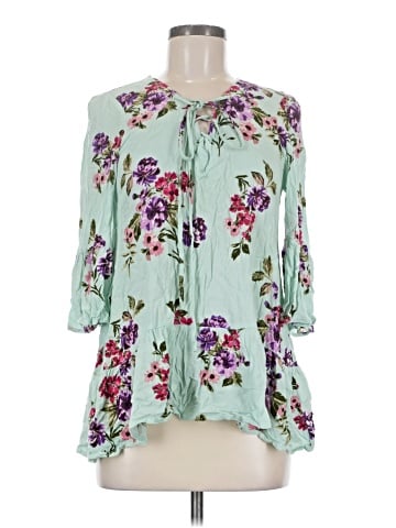 Blu Pepper 3/4 Sleeve Blouse (view 1)