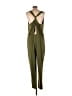 Charming Charlie Solid Green Jumpsuit Size XL - photo 2