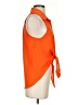 Paradise Orange Sleeveless Blouse Size S - photo 4