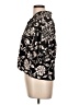 Good Luck Gem Paisley Black Short Sleeve Blouse Size L - photo 5
