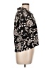 Good Luck Gem Paisley Black Short Sleeve Blouse Size L - photo 4